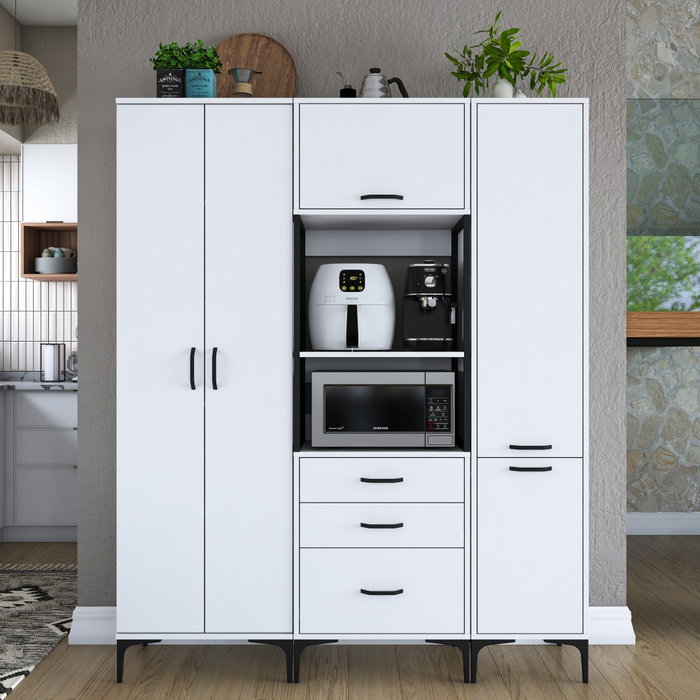 Hanah Home Gabinete Multipropósito Blanco JE144 - 3114 Hanah Home Gabinete Multipropósito Blanco JE144 - 3114